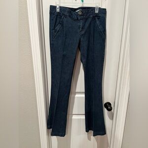 Candie’s Dark Blue denim Flare wide leg Jeans junior sz 11